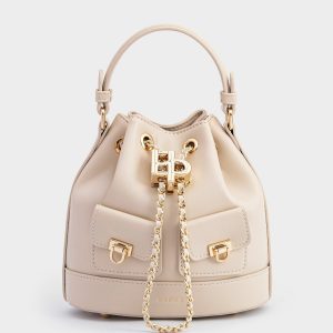 Túi Xách Tay Dáng Bucket Vera Da PU Size 16