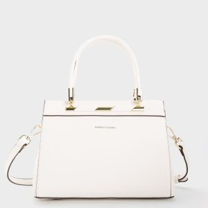 Túi Xách Tay Classic Thanh Ngang Da Simili Size 27