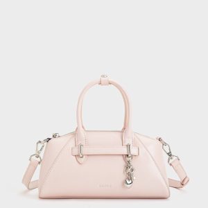 Túi Xách Tay Charm Tim Dearie Da Nappa Size 23