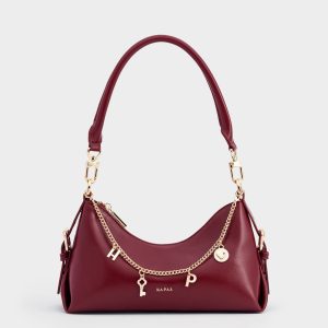 [BST HP] Túi Đeo Vai Ruby Lock Charm Da PU Size 26