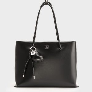 Túi Tote Quai Tròn Hearty Da PU Size 35