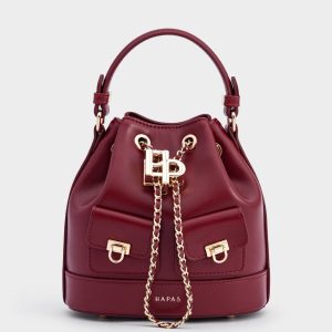 [BST RY] Túi Xách Tay Dáng Bucket Vera Da PU Size 16