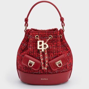 [BST HP] Túi Xách Tay Dáng Bucket Vera Da Nappa Size 16