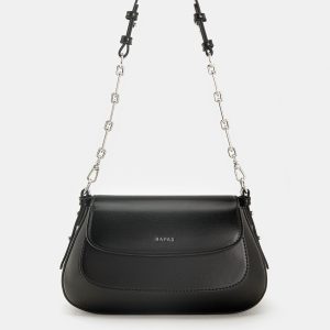 Túi Đeo Vai Hobo Nắp Gập Chain Handle Da PU Size 23