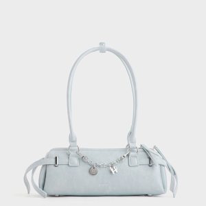 Túi Đeo Vai Đai Dài Bubbly Mơ Da PU Size 26