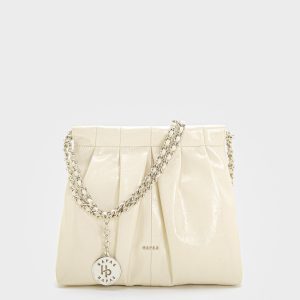 Túi Đeo Vai Quai Đôi Tag Tròn Da PU Size 24