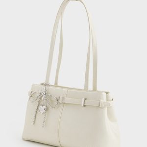 [BST ONC] Túi Đeo Vai Đai Ngang Neutral Mơ Da PU Size 27